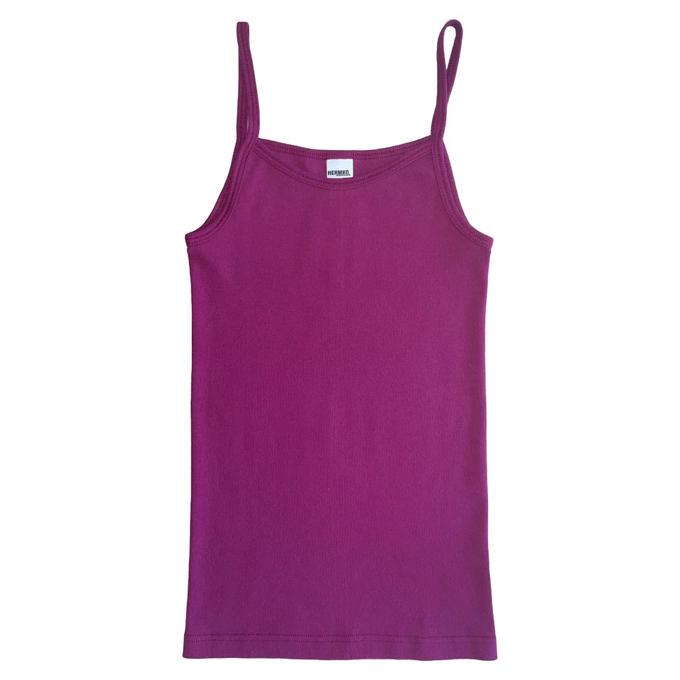 HERMKO Damen Trägertop Bio-Baumwolle Unterhemd Spaghettiträger Shirt Basic 1560 - Bild 1 von 1