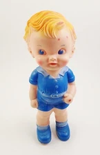 Vintage 1950's The Sun Rubber Company Ruth E Newton Boy Doll Squeak Toy Figure
