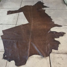 Real Leather Cowhide - Stamped Design - 26+ Sq ft - Uphol/Crafts - 917