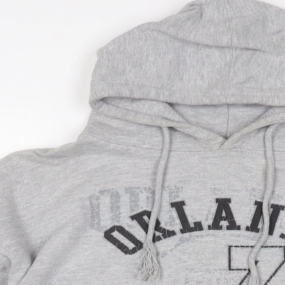 VETEMENTS Felpa con cappuccio pullover uomo U.S Apparel grigio cotone taglia M