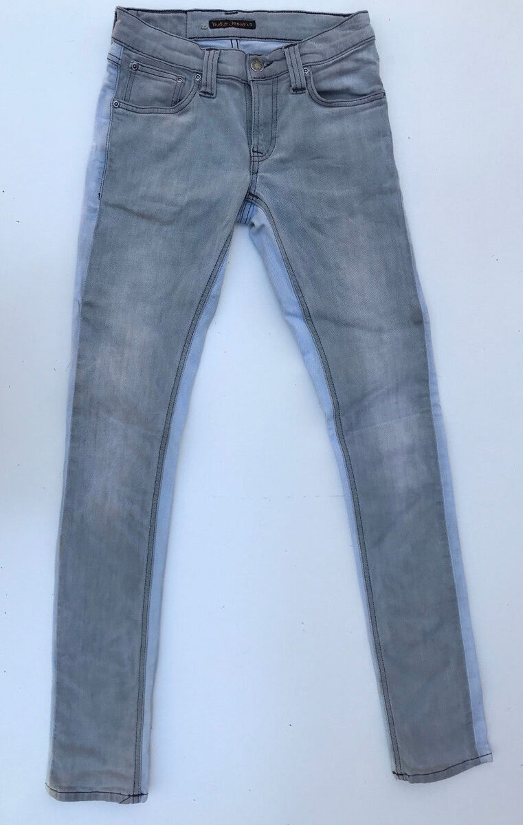 Nudie Jeans 'TIGHT LONG JOHN ORG BLACK & BLUE' Jeans W25 L32 Nudie Jeans 'TIGHT LONG JOHN ORG BLACK & BLUE' Jeans W25 L32