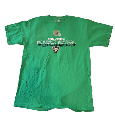 Notre Dame Fighting Irish 2007 Allstate Sugar Bowl T-Shirt Size M