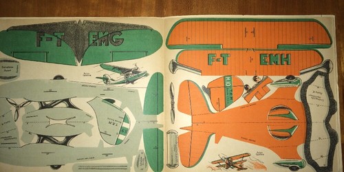 ENFANTINA AVIÓN TURISMO Placa DE Los Sujetos Ha Cortar DE aprox. 1935. - Imagen 5 de 6