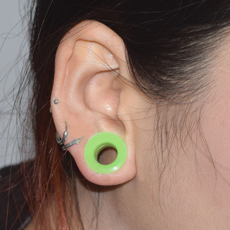 12-24PCS Large Ear Stretching Kit Acrylic Taper Silicone Tunnel Gauges 00G-20mm - Image 4 of 4