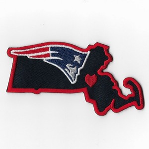 New England Patriots Map Iron On Patches Embroidered Badge Patch Sew Emblem Fn 805119488943 Ebay