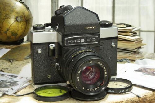 KIEV-60 TTL MEDIUM Format camera 6x6 Soviet camera + lens VOLNA-3 - Picture 8 of 18