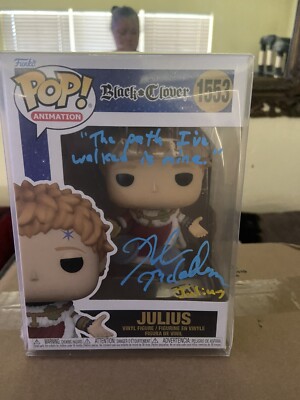 Funko Pop: #1553 Julius Black Clover Signed By Robert McCollum COA