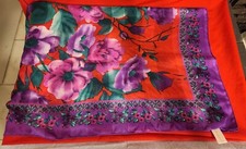 Vintage Berkshire Made in Italy Scarf 30" by 30"
