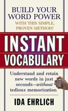 Instant Vocabulary - Mass Market Paperback By Ehrlich, Ida - GOOD