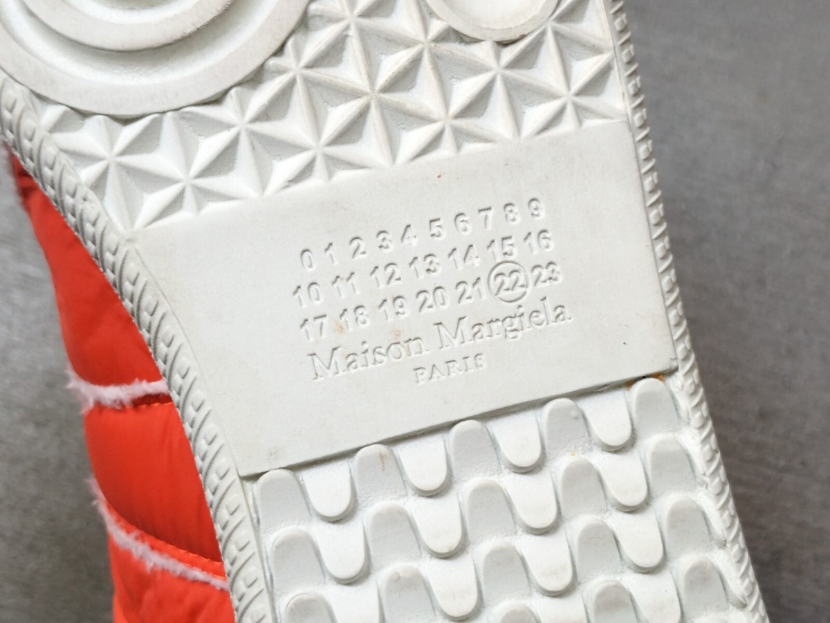 Maison Margiela GAT Sneakers Orange White Men 7 40 Nylon Maison Margiela GAT Sneakers Orange White Men 7 40 Nylon