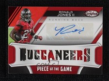 2021 Certified Piece of the Game Signatures Red 16/25 Ronald Jones II Auto 0s27