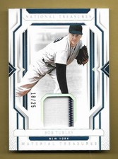 BOB TURLEY 2024 PANINI NATIONAL TREASURES JERSEY RELIC CARD #'D /25 YANKEES! MLB