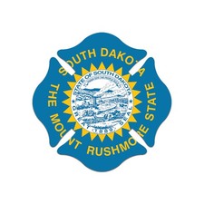 South Dakota Maltese Cross Sticker Decal
