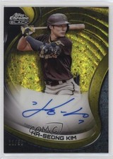 2022 Topps Chrome Black Gold Mini-Diamond Refractor 11/50 Ha-Seong Kim Auto 17di