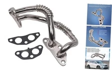 Engine Oil Cooler Hose Line Lower Pipe Assembly with Gasket Compatible with