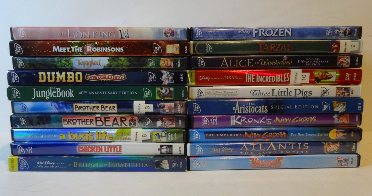 Lot of 20 Authentic Disney DVD's Older & Newer EX-Like New | eBay