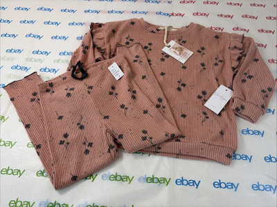 Jessica Simpson Girls Set Soft Warm Top Bottom Long Sleeve Size 4T