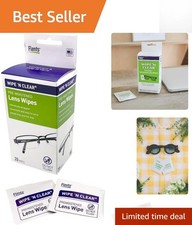 Gentle Anti-Streak Lens Cleaning Wipes - 20 Count, Perfect for Eyewear Screens