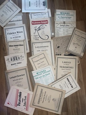 20 Notenhefte Konvolut div. Oskar Seifert für BANDONEON und KONZERTINA Noten