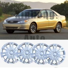 4PCS Set 16" Wheel Covers Full Rim Snap On Hub Caps Replacement For Toyota Camry