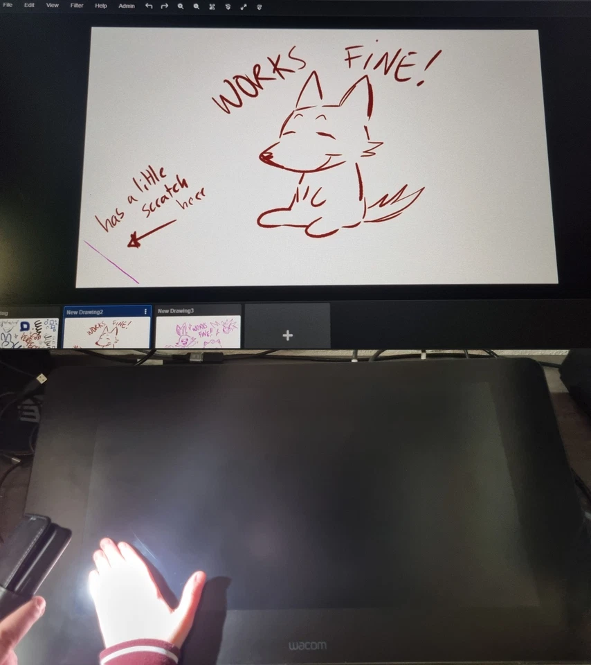 Wacom Cintiq Pro 24 DTK-2420 4K Creative Pen Display Grafiktablett 4k mit Box - Bild 2 von 4