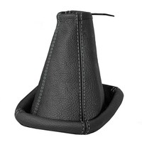 Schaltsack Schaltmanschette FüR Opel Corsa C 100% Echtes Leder Schwarz Grau