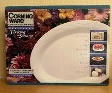 Corning Ware Calypso Embossed Oval Platter