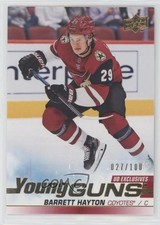 2019-20 Upper Deck Young Guns UD Exclusives 27/100 Barrett Hayton #463 d9r