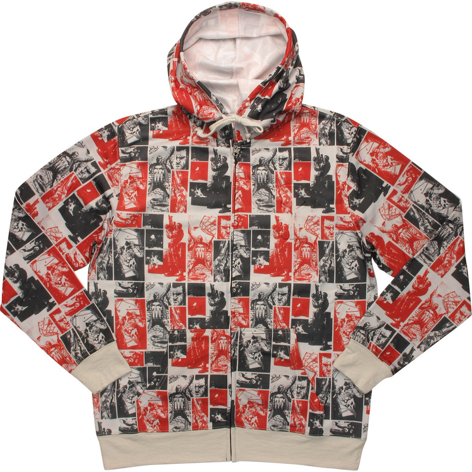 Мужская сублимированная толстовка с капюшоном Marvel Comics Portraits of Punisher 4290₽