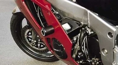 Protectores de choque R&G clásicos negros para Kawasaki Ninja ZX6R ZX600F 1995-1997 Foto 2 de 4