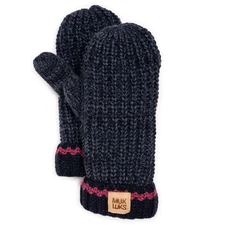 MUK LUKS Women's Marled Chunky Stitch Mitten