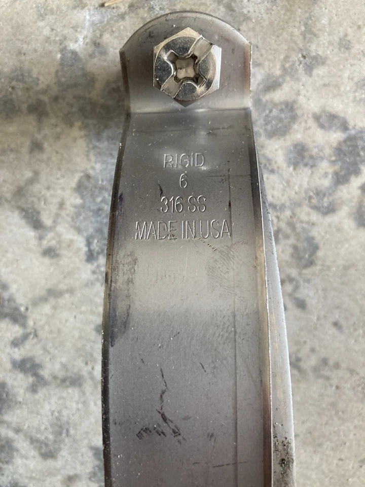 "Lote de 25 puntal rígido de 6"" 316ss para abrazaderas de tubo de 6"" Unistrut" Foto 2 de 3