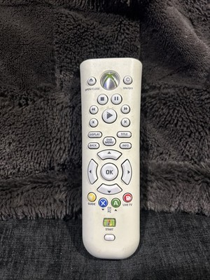 Microsoft Xbox 360 Media Remote DVD Control White x803250-002 USED