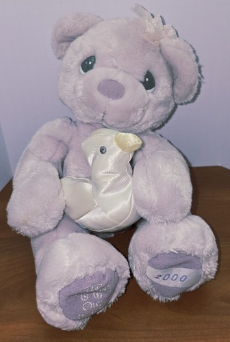 Enesco Precious Moments The Future Is In Our Hands Plush Pastel Purple Collector