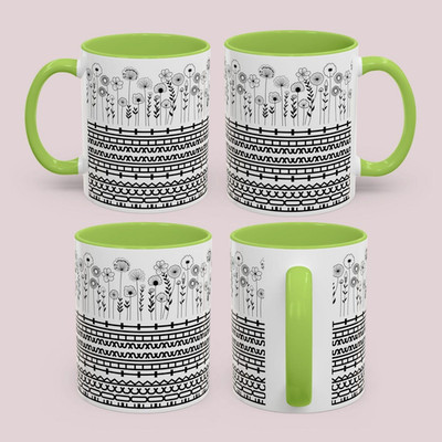 Hidden Message Floral Mug, Fck This Sht Secret Quote Coffee Cup, Sarcastic Gifts