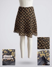 urban outfitters skirt medium Black And Brown Flowers NWT