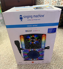 Singing Machine Classic Series Bluetooth Karaoke System w/ Lights  Microphone