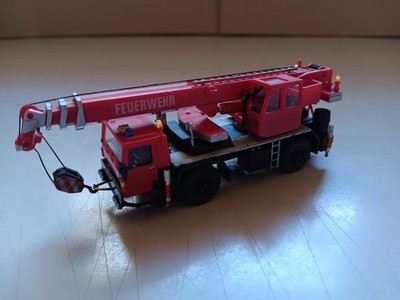 Kibri Eigenbau HO - Liebherr KW30 ''FEUERWEHR'' gesupert aus Auflösung #301#