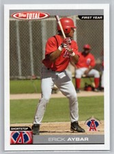 2004 TOPPS TOTAL #866 ERICK AYBAR ANAHEIM ANGELS RC