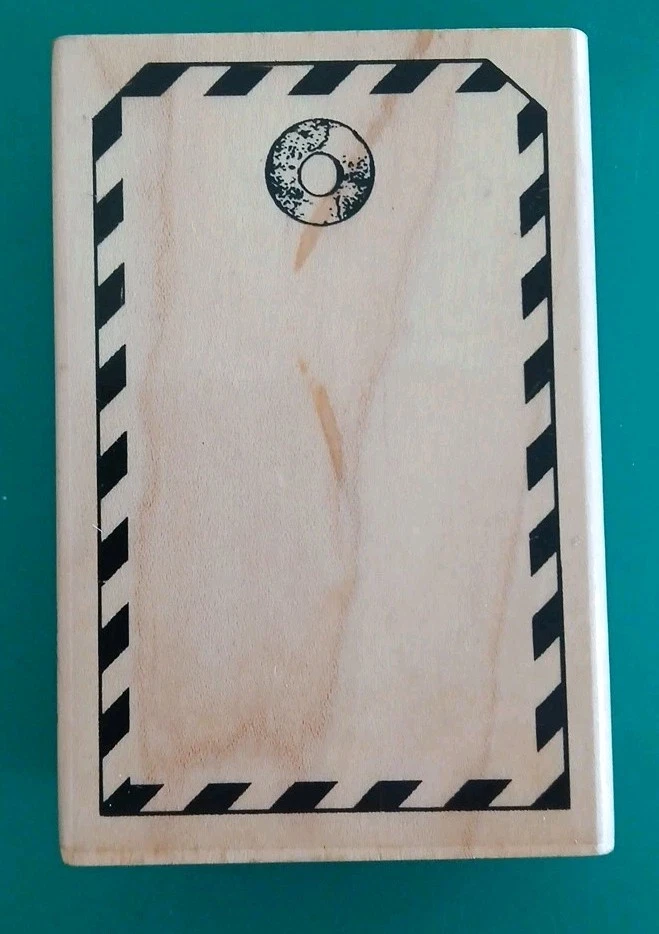 Mounted Rubber Stamp, Tag, Gift Tag, Holiday, Mixed Media, Collage,Background,sm - Image 2 of 4