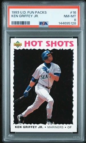 1993 UD Fun Packs Ken Griffey Jr #16 PSA 8 NM-MT