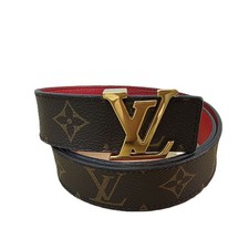 LOUIS VUITTON Suntulle Initial 30MM Reversible Belt M0322 Monogram Brown DDU