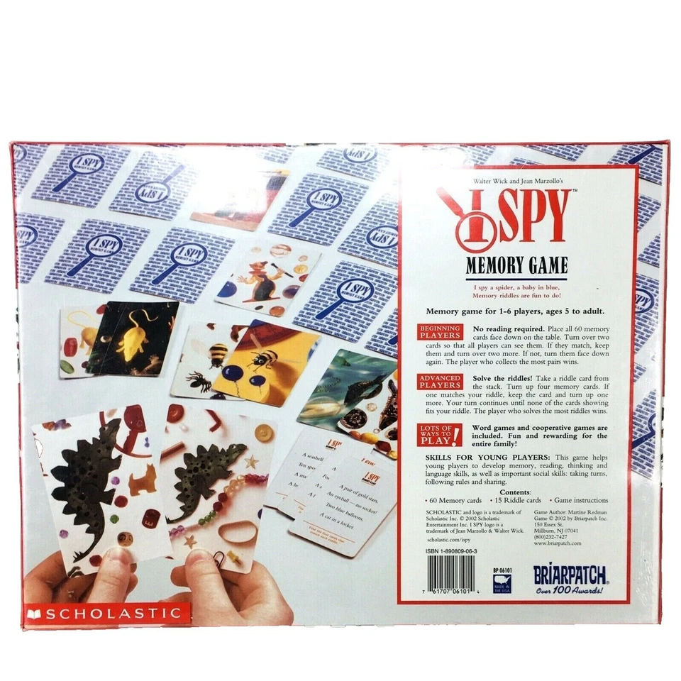 I Spy Memory Game Briarpatch Scholastic A Game of Picture Riddles - Image 3 of 4