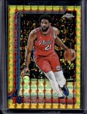 2025-26 Topps Chrome Joel Embiid Geometric Gold Refractor #/50 76ers