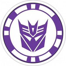 Decepticon Transformers Logo Waterproof Die-Cut Sticker