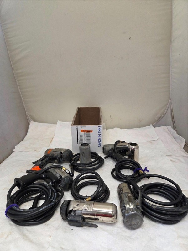 Semco 250-B Pneumatic Sealant Gun Lot w/ Hoses Aerospace USA (7 pcs) LOT-1006