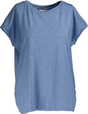 NEU! Ichi Damen T-Shirt Art. 20109945 blau mit silberfarbigem Glitzer Gr. M