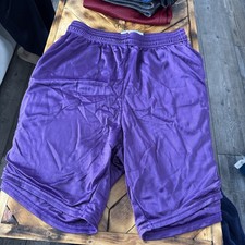 Vintage Dodger Polyester Mesh Shorts Purple L