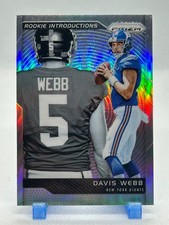 Davis Webb 2017 Panini Prizm Rookie Introductions - Silver Prizm #1 (RC) Giants