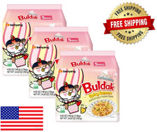 Samyang Spicy Chicken Cream Carbonara Flavor Ramen, 4.58 oz, 5 Serving 3 Pack 